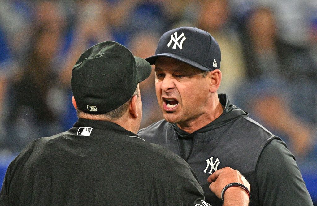 We took everyone's punches': Aaron Boone goes full WWE hype man in message  to Aaron Judge, Yankees