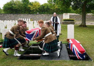 Soldiers laid to rest more than a century since they fell in Battle of Loos