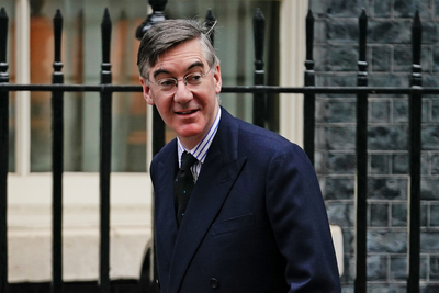 Jacob Rees-Mogg spotted in Scotland on local election polling day