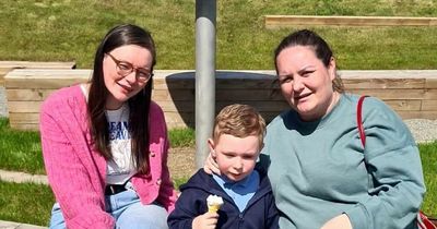 Residents enjoy the sunshine at the opening of Dublin's newest park