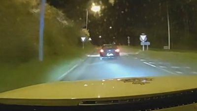 VIDEO: Rim Raider: Driver Running On Wheel Rims Jailed After Ramming Police Cars