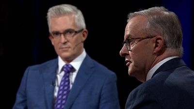 Anthony Albanese grilled over NDIS gaffe by Q+A host David Speers as the Opposition Leader pitches to Australian public on Scott Morrison's failures