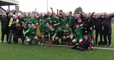 Newington FC captain Richard Gowdy swaps title celebrations for Ibiza stag do