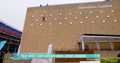 Josie Gibson stuns This Morning viewers as she abseils down iconic Television Centre
