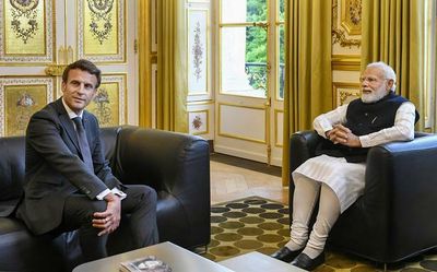 Modi, Macron agree to work together to expand ties