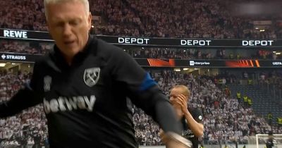 David Moyes sent off for angry touchline outburst as West Ham's Europa League dream ends