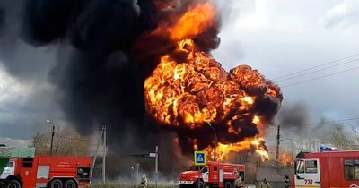 Russian chemical plant erupts in flames after huge blast in latest sabotage