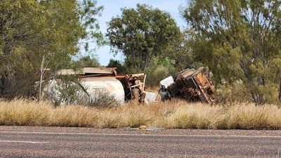 Truck driver, 48, dies in accident on Stuart Highway south of Alice Springs