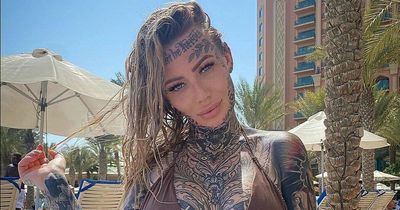 Britain's most tattooed woman shares 'nostalgic' look at herself before getting inked