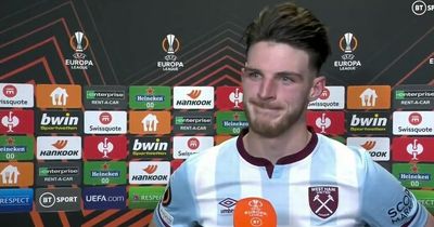 Declan Rice offers clearest hint yet on West Ham future amid Man Utd transfer links