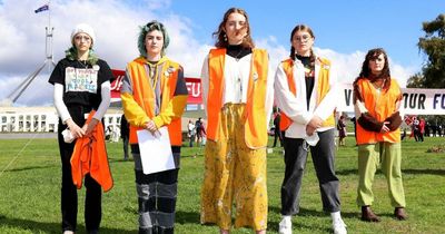 'Morally grey': ACT students strike against major parties' climate inaction