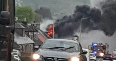 Scots pub goes up in flames as thick smoke billows out of boozer