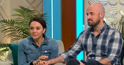 Amanda Abbington cries recalling paralysed fiancé telling her to leave after accident