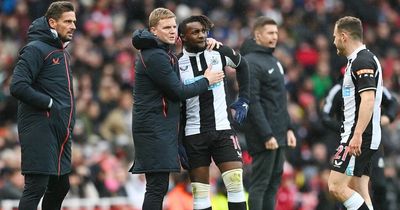 Eddie Howe clears the air at Newcastle training ground following Allan Saint-Maximin's striker comments