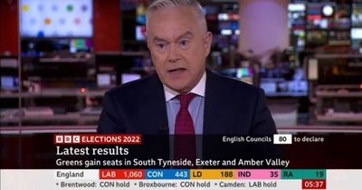 BBC's Huw Edwards dubbed 'legend' as he's caught out on election breakfast broadcast