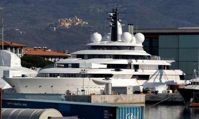 Superyacht allegedly linked to Putin blocked from leaving Italian shipyard