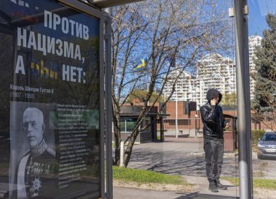 Posters appear in Moscow accusing famous Swedes of backing Nazism