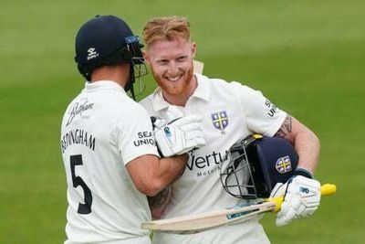 Red-hot Ben Stokes smashes 64-ball century for Durham in first innings as England Test captain