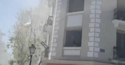 Madrid explosion: Huge blast at 4-storey building with victims 'trapped in rubble'