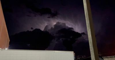 Mystery object crashes into Earth in lightning storm as onlooker fears 'alien invasion'