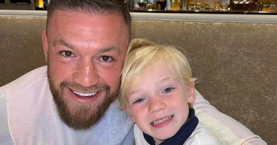 Conor McGregor and partner Dee Devlin celebrate their oldest son Conor Jr's fifth birthday