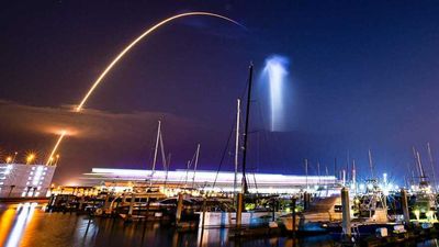 A 'space jellyfish' soared over Florida, thanks to the SpaceX launch