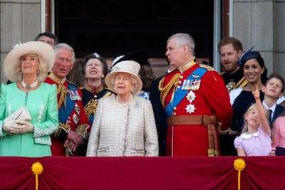 Prince Andrew, Harry and Meghan excluded from Queen’s Platinum Jubilee Trooping of the Colour balcony lineup