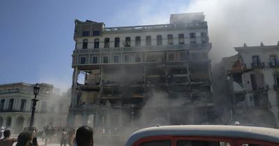 Explosion obliterates hotel in Cuban capital Havana blasting floors and killing nine