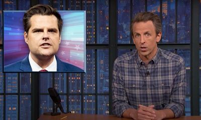 Seth Meyers rips Matt Gaetz: ‘Very telling you think “over-educated” is a burn’