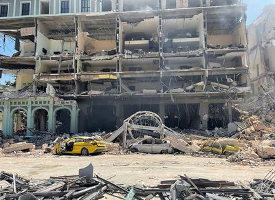 Gas leak blamed for blast at iconic Havana hotel that killed 22
