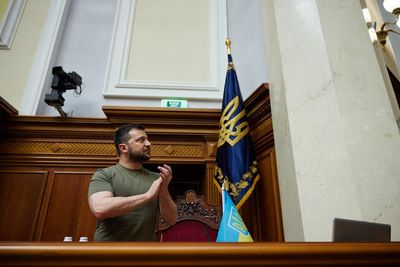 Zelensky leaves door open for talks with Russia if troops withdraw