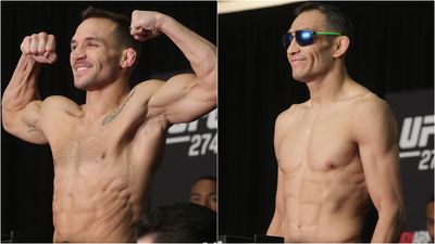 UFC 274 weigh-in video: Michael Chandler, Tony Ferguson on mark for key clash