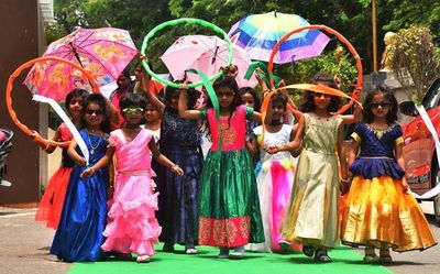 Children perform at Anganwadi schools annual day