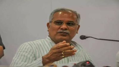 Chhattisgarh CM Bhupesh Baghel plays gulli danda with school kids