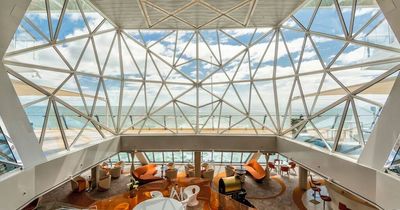 German Mein Schiff 3 cruise liner with 15 bars arrives in Merseyside