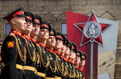 Russia holds dress rehearsal for Victory Day parade