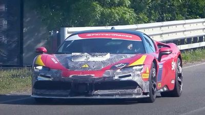 Alleged Ferrari SF90 Stradale Versione Speciale Spied While Testing