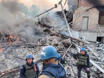 Ukraine news – live: Russia claims to have destroyed western arms stockpile in Kharkiv