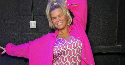 Kerry Katona shows off her new modest figure after breast reduction surgery