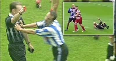 Paolo Di Canio recreates referee push almost 25 years on from infamous event