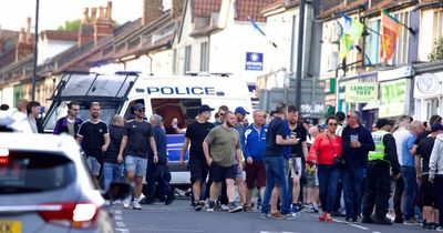 Gloucester Road closed as Bristol Rovers celebrations pour onto the streets