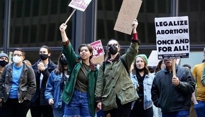 Chicago protesters flood downtown in support of abortion rights with Roe v. Wade in the balance