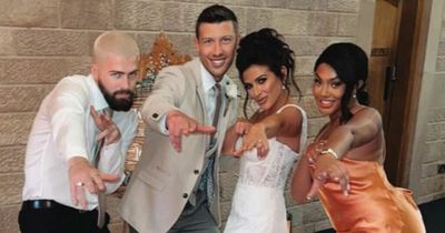 Gogglebox stars Malone family enjoy celebrations of rarely-seen son's wedding