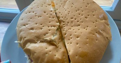 I ordered a 'gigantic' breakfast bap from a Birkenhead café that cured my hangover