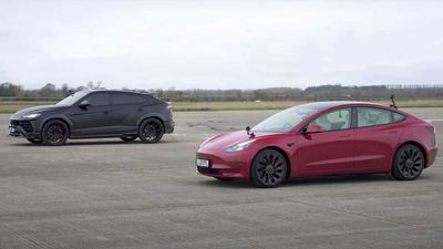 Can Tesla Model 3 Beat The Mighty Lamborghini Urus In A Drag Race?