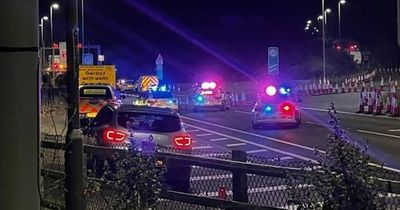 Teenager killed in crash between car and lorry on A55
