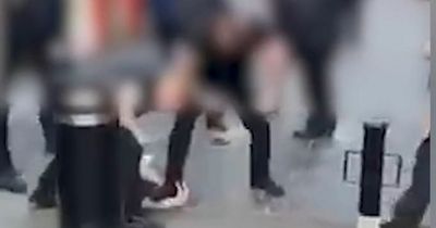 Video shows pensioner kicked as doormen beat man on floor in city centre street