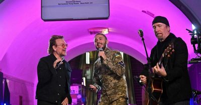 Bono and the Edge perform in Ukraine and reference Irish troubles in speech