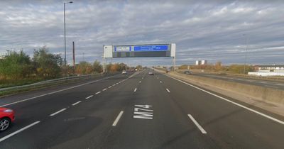 Glasgow car fire forces M74 to close to all traffic northbound at Polmadie Road junction