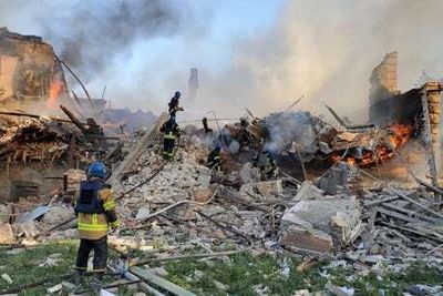 Liz Truss condemns Russian ‘war crime’ after Ukrainian school destroyed